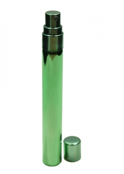 Sprayflasche Glas 10ml inkl. Spray grün alubeschichtet